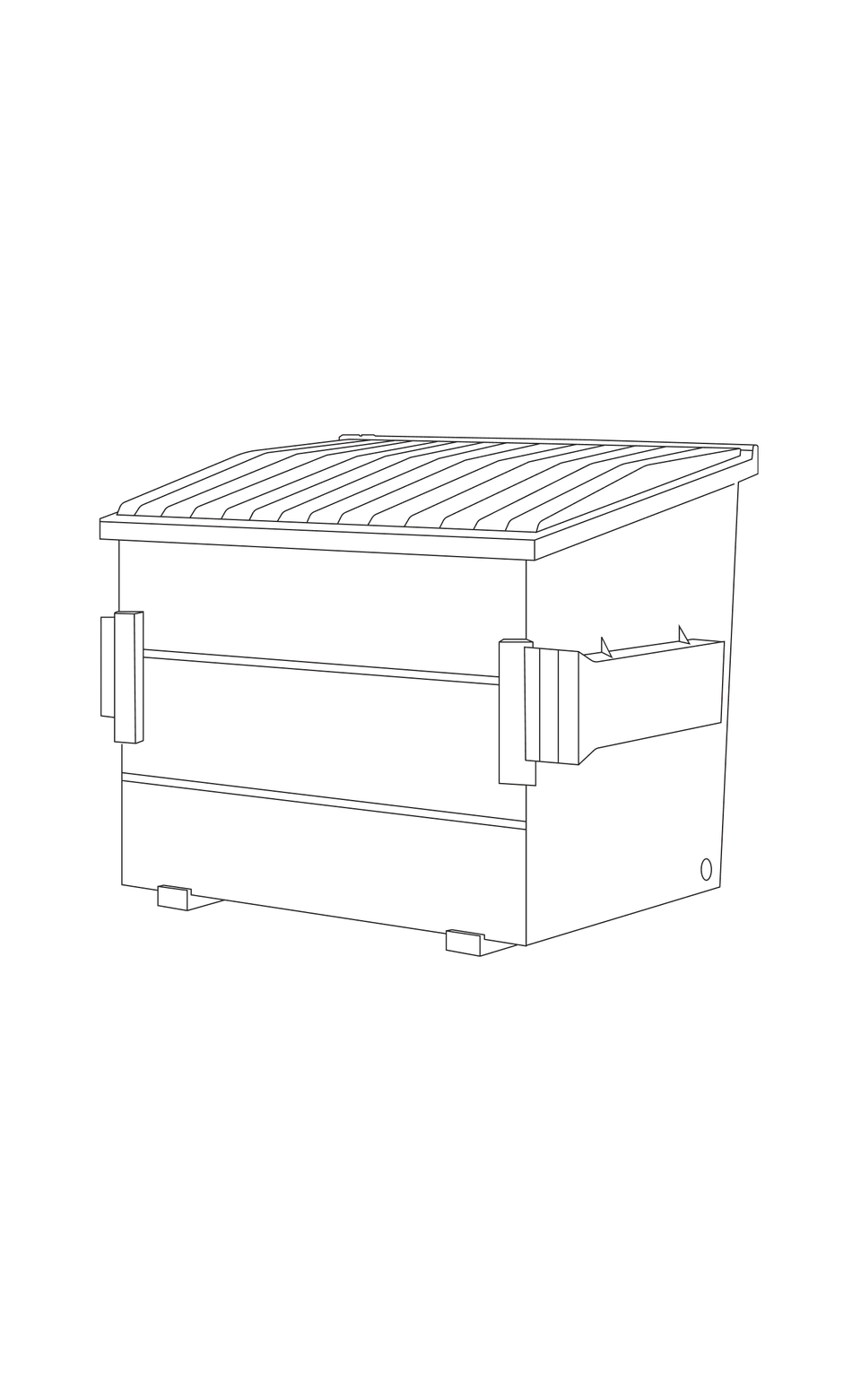 3 yard dumpster