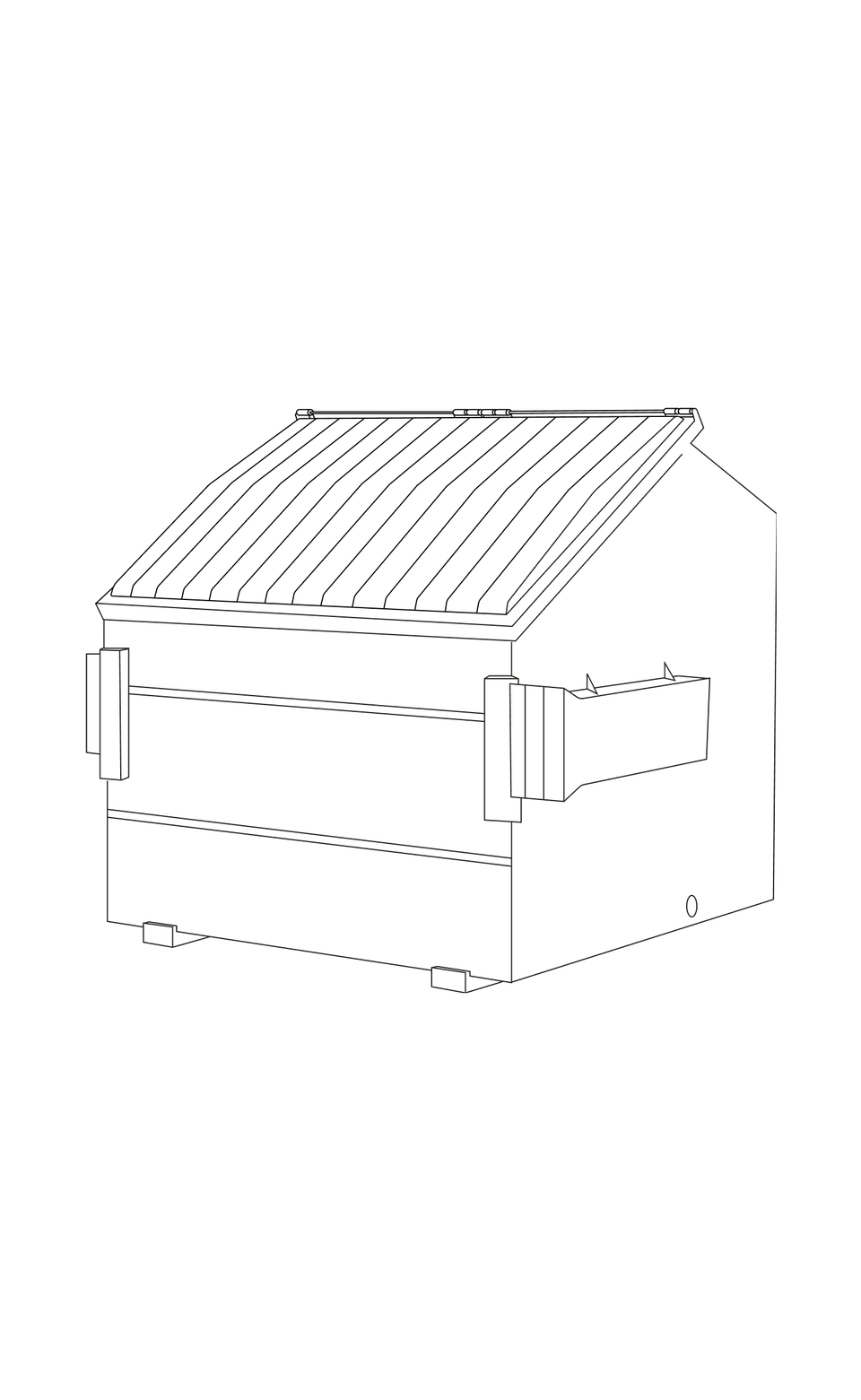 8 yard dumpster