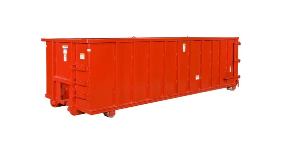 red roll-off dumpster rental