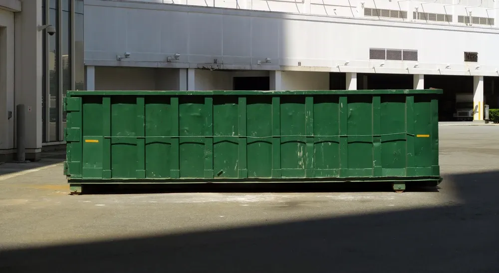 Green dumpster